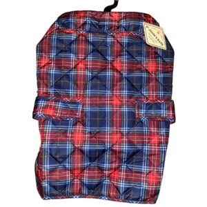St. John's Bark Pets Dog Coat Plaid Quilt Size Large